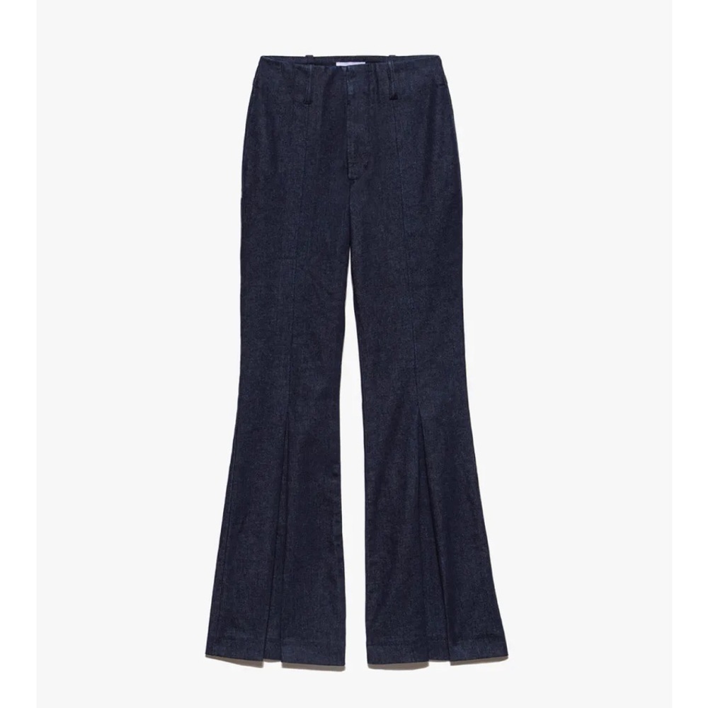 FRAME DENIM PIXIE HIGH WAIST PLEATED CROP WIDE LEG JEANS IN RINSE Sz 30 NEW